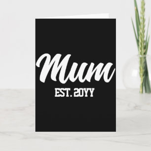 Custom Mum Est Year Personalized Gift For New Mom Card