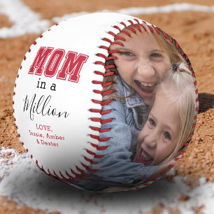 Custom Mum in a Million Photo Baseball