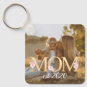 Custom Mum Photo Keychain