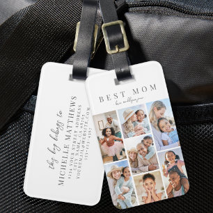 Custom Mum Photo Luggage Tag