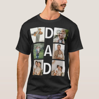 Custom Mum Photo Personalised Father's Day Gift T-Shirt