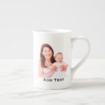 Custom Mum Photo Personalised Mother's Day Bone China Mug<br><div class="desc">Custom Mum Photo Personalised Mother's Day Bone China Mug. Easily add your own photos and text to the template to make an elegant Mother's day gift for mum,  grandma,  godmother,  or grandmother. Choose the style and size from the options menu.</div>