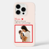 Custom "Mum" Photo Phone Case with Heart