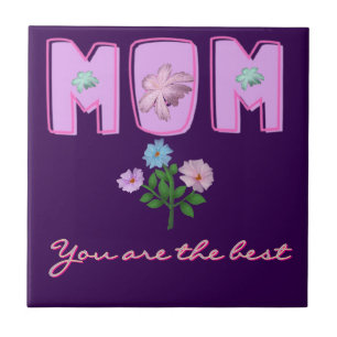 Custom Mum Typography Design,  Tile