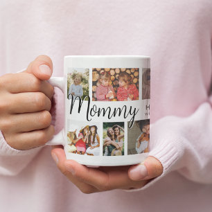 Custom Mummy 12 Photo Collage Coffee Mug