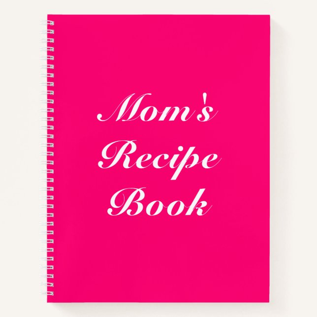 Custom Mum's Recipe Book Mother's day Birthday (Front)