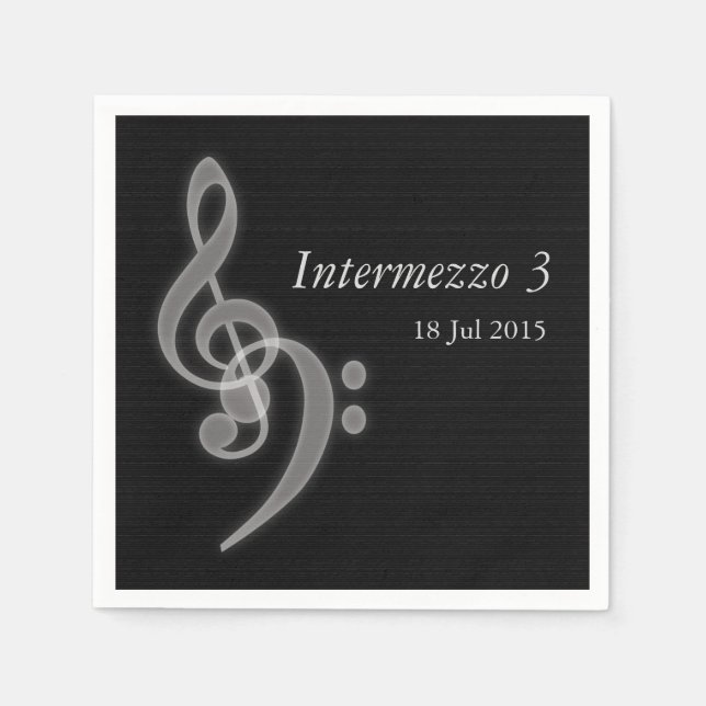 Custom Music Concert Napkin (Front)
