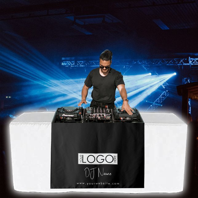 Custom Music DJ Business Logo Table Runner Banner Tapestry (Custom Music DJ Business Logo Table Runner Banner Tapestry)