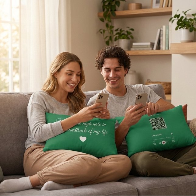 Custom Music QR Code Decorative Cushion (Creator Uploaded)