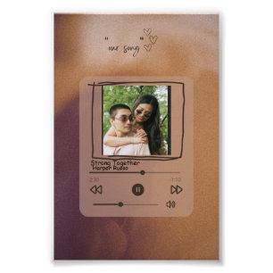 Custom Music Song Album Couple Photo Print