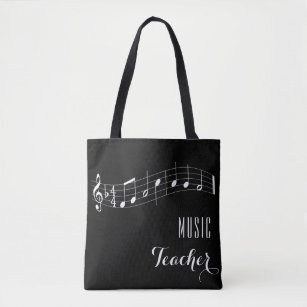 Custom Music Teacher Bag - Black