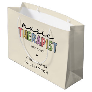 Custom Music Therapist Music Therapy Graduation Large Gift Bag