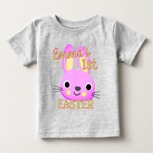 Custom My FIRST EASTER Bunny Toddler Baby Outfit T-Shirt