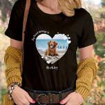 Custom My Heart Belongs To Dog Lover Pet Photo T-Shirt<br><div class="desc">Carry your best friend with you everywhere you go with this custom pet photo dog lover shirt ! A must have for every dog lover, dog mum and dog dad ! A fun twist on I Love My Dog, this shirt quote "My Heart Belongs To" ... Personalise wth your dog's...</div>