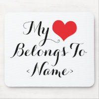 Custom My Heart Belongs To <Name>