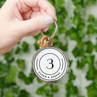 Custom NA Clean & Serene Recovery Anniversary Key Ring