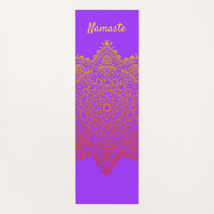 Custom Namaste Mandala Yoga Mat
