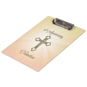 Custom Name, 10th Anniversary of Ordination Clipboard