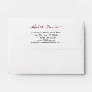Custom Name Address Company Office Envelopes