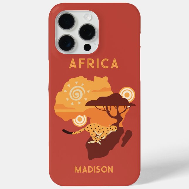 Custom Name Africa Case-Mate iPhone Case (Back)