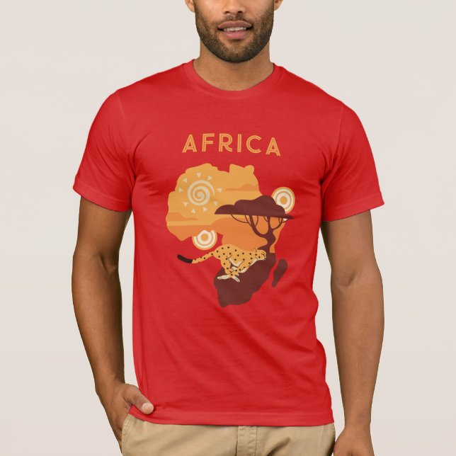 Custom Name Africa T-Shirt (Front)