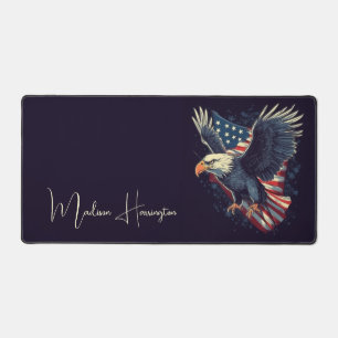 Custom Name American Eagle Desk Mat