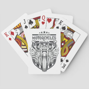 Custom name “American Motocycles” playing cards