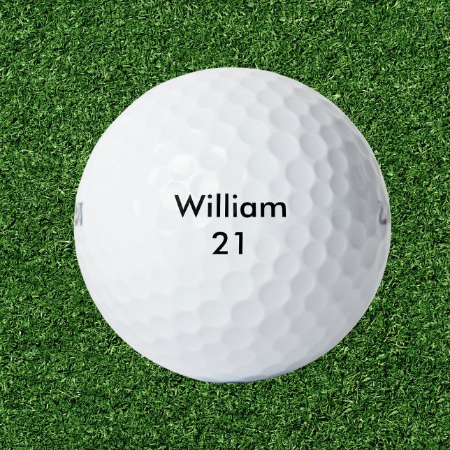 Custom Name and Age Birthday Golf Balls (Creator Uploaded)