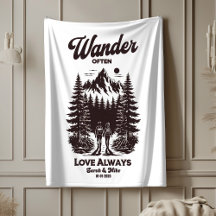 Custom name and date wedding gift, personalized