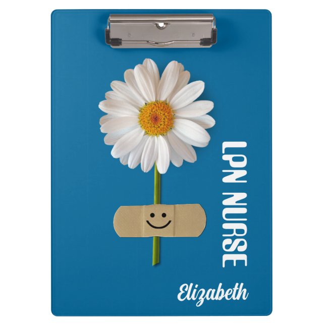 Custom Name and Designation Clipboard for Nurse (Front)