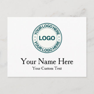 Custom Name and Logo Invitation Postcard