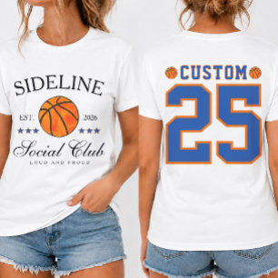 Custom Name and Number Basketball mum T-Shirt
