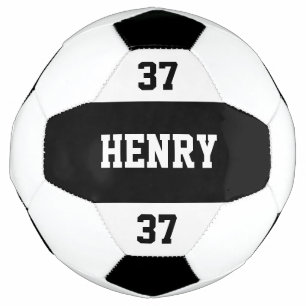 Custom Name and Number Cool Modern Personalised Football
