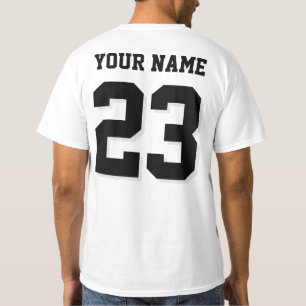 Custom Name and Number Jersey Sports T-Shirt