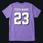 Custom Name and Number Jersey Sports Tri-Blend Shirt<br><div class="desc">Custom Name and Number Jersey Sports T-Shirt</div>