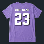 Custom Name and Number Jersey Sports Tri-Blend Shirt<br><div class="desc">Custom Name and Number Jersey Sports T-Shirt</div>