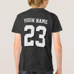Custom Name and Number Jersey Sports Tri-Blend Shirt<br><div class="desc">Custom Name and Number Jersey Sports T-Shirt</div>