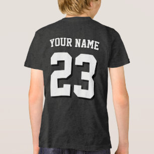 Custom Name and Number Jersey Sports Tri-Blend Shirt
