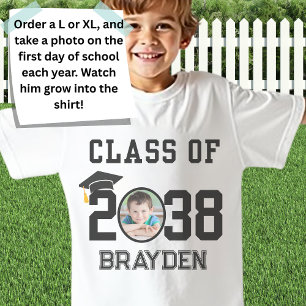 Custom Name and Photo 2038 First Day Tradition T-Shirt