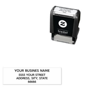 Custom Name and Return Address Self-inking Stamp