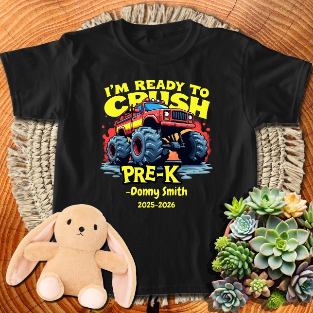 Custom Name and School Year Back to School Pre-K T-Shirt (Creator Uploaded)