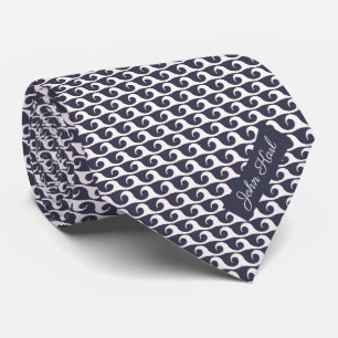 Custom Name and Text Nautical Tie