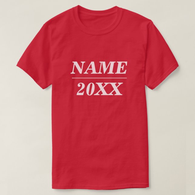 Custom Name and Year Election Support T-Shirt (Design Front)