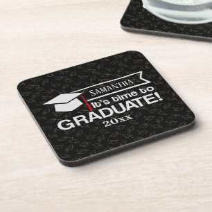 Custom Name and Year Graduation Gift Coaster