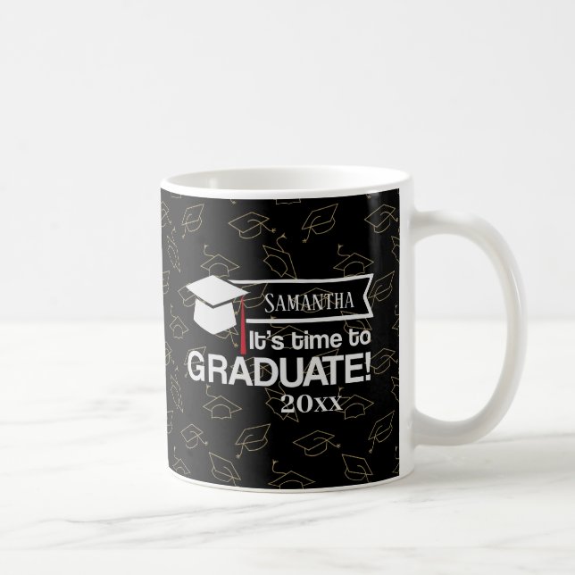 Custom Name and Year Graduation Gift Coffee Mug (Right)