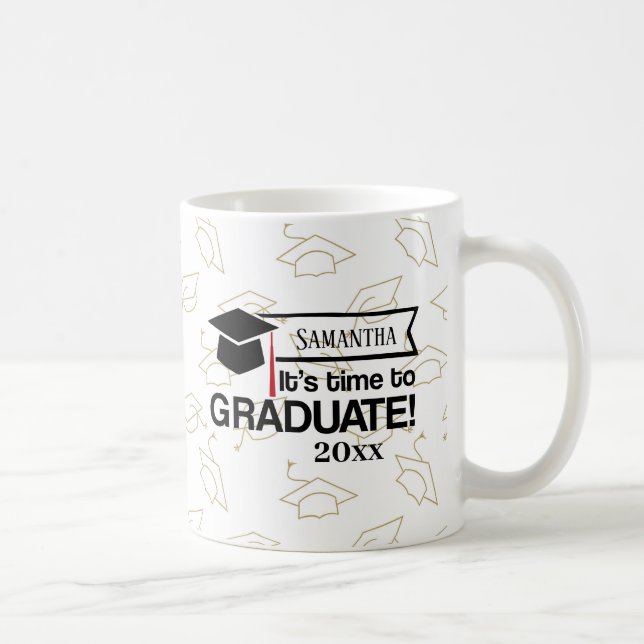 Custom Name and Year Graduation Gift Coffee Mug (Right)