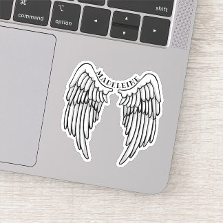 Custom Name Angel Wings