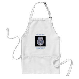 Custom Name, Anniversary with Police Department Standard Apron