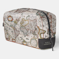 Custom Name Antique World Map
