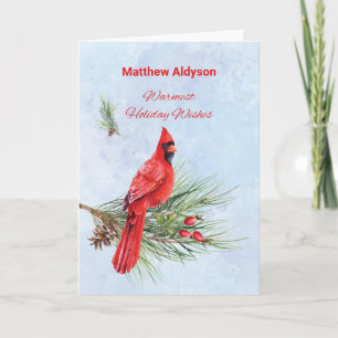 Custom Name Appreciation Business Christmas Card